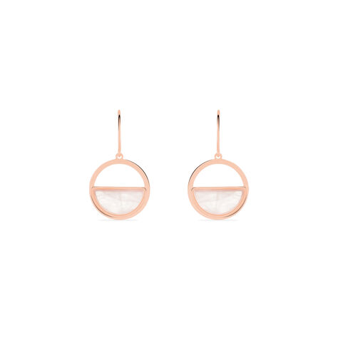 Boucles D'oreilles Or Rose Cendra Forme - Pendantes Femme | Marc Orian