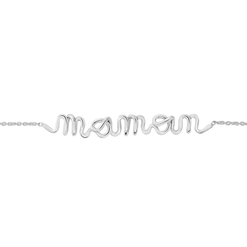 Bracelet Maman Argent Blanc - Bracelets chaînes Femme | Marc Orian