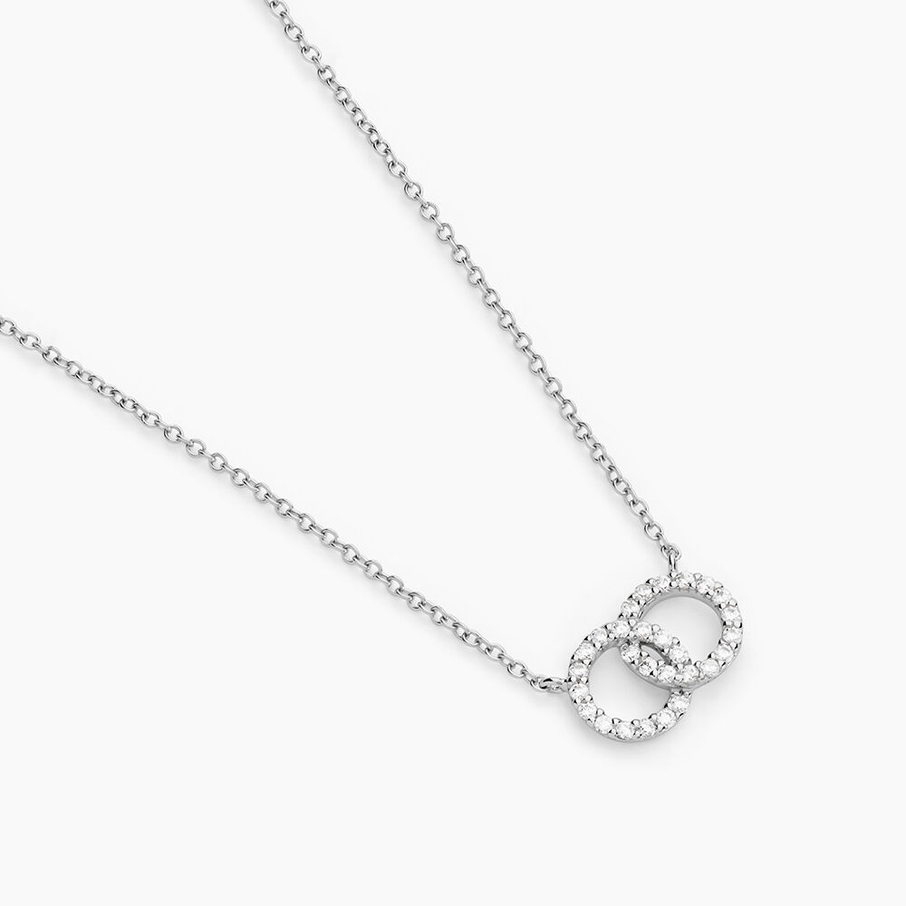 Collier Iwa Argent Blanc Oxyde De Zirconium - Colliers avec pierres Femme | Marc Orian