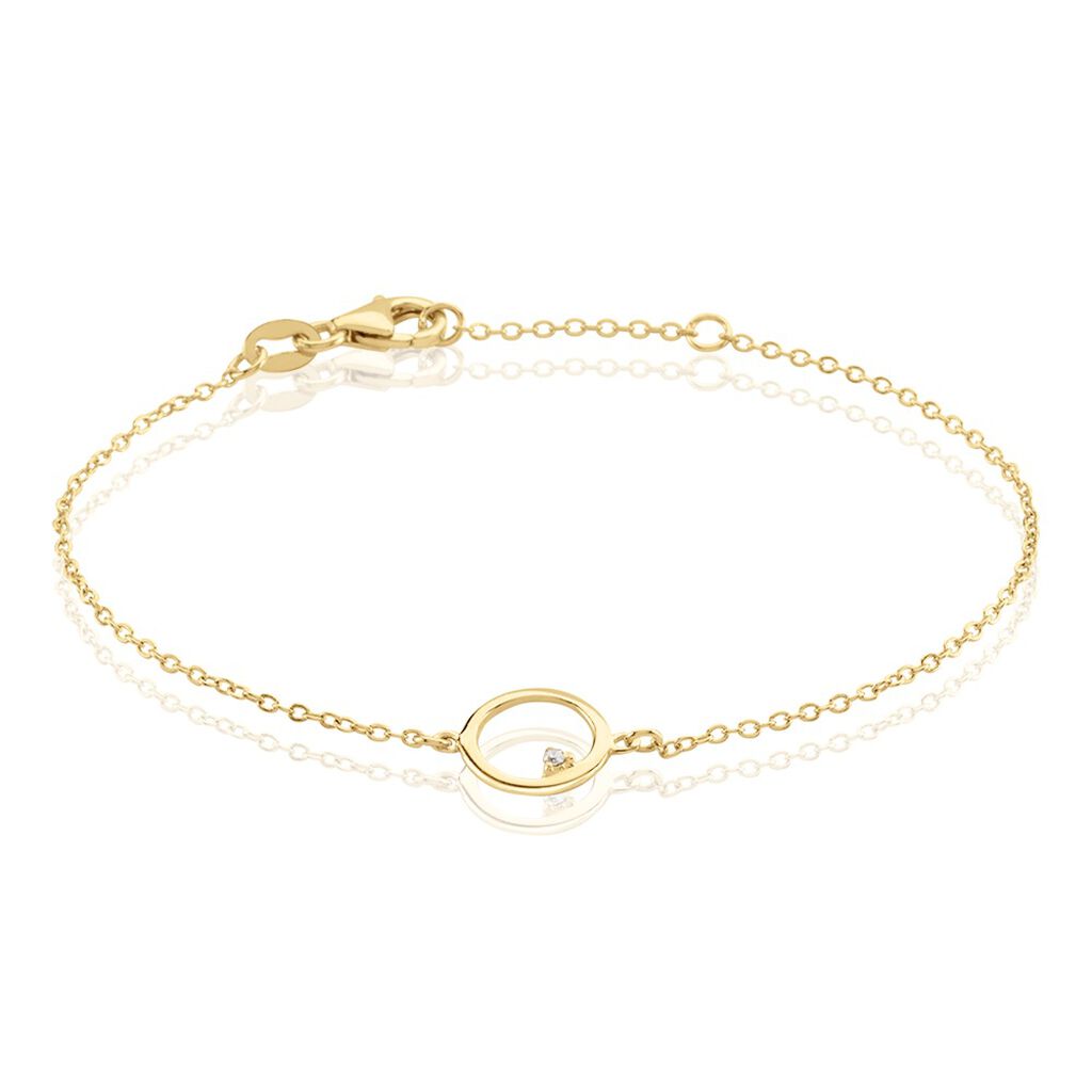 Bracelet Plaqué Or Kaspar Oxyde De Zirconium - Bracelets chaînes Femme | Marc Orian