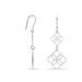 Boucles D'oreilles Pendantes Letizia Argent Blanc - Pendantes Femme | Marc Orian