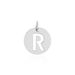 Pendentif Elio R Argent Blanc - Pendentifs Famille | Marc Orian