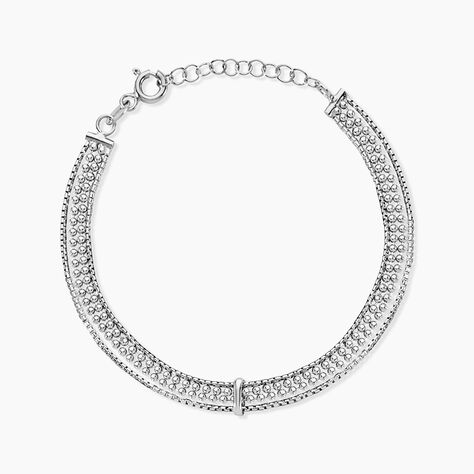 Bracelet Freja Argent Blanc - Bracelets fantaisie Femme | Marc Orian