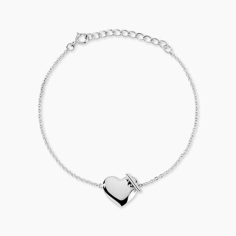 Bracelet Hearten Argent Blanc - Bracelets fantaisie Femme | Marc Orian