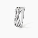 Bague Sharise Argent Blanc Oxyde De Zirconium - Bijoux fantaisie Femme | Marc Orian