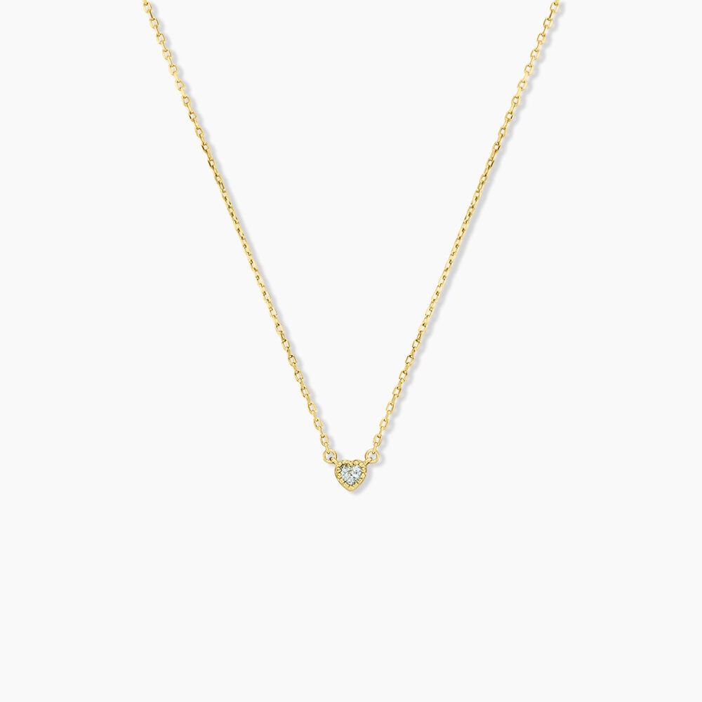 Collier Poem Argent Jaune Topaze Bleu Sky - Colliers avec pierres Femme | Marc Orian