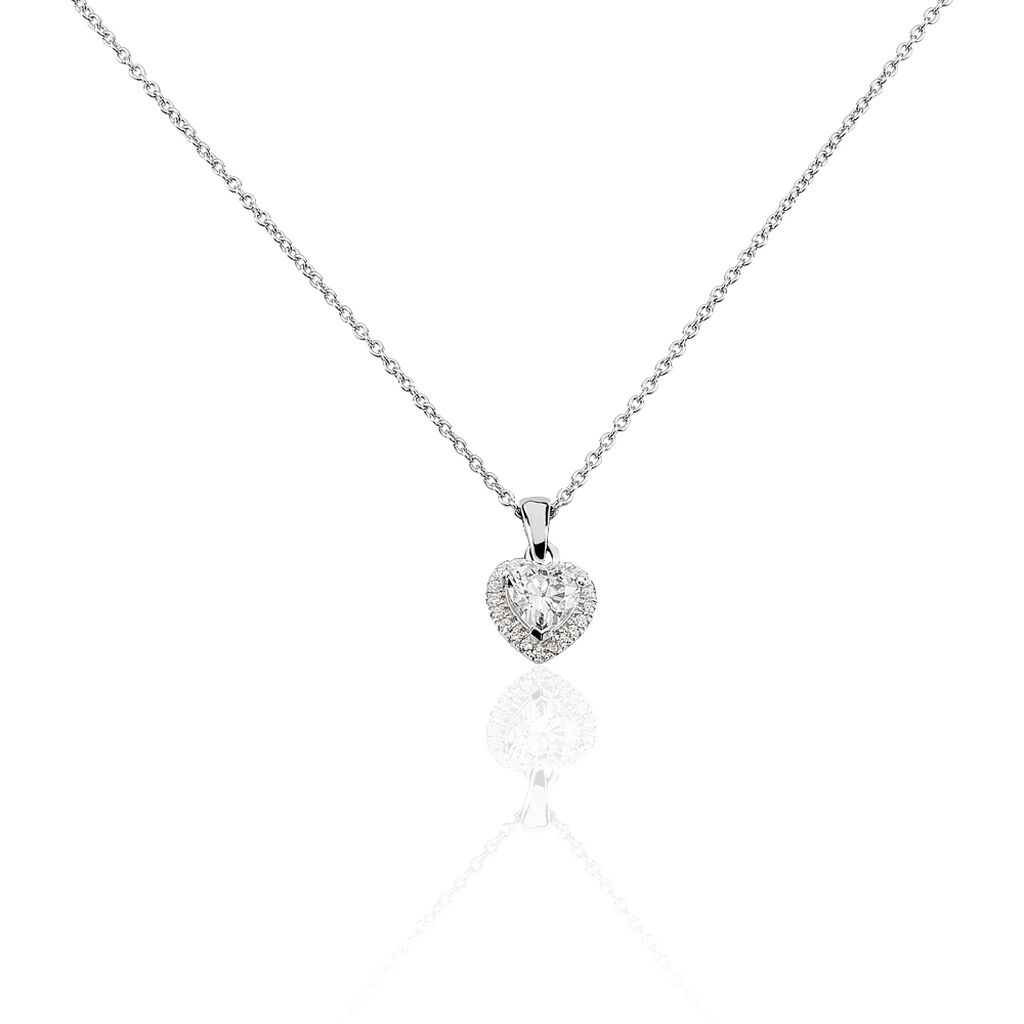 Collier Ana-paula Argent Blanc Oxyde De Zirconium - Colliers solitaires Femme | Marc Orian