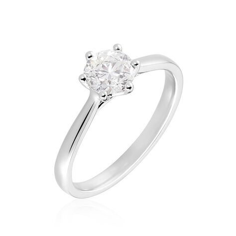 Bague Solitaire Athena Or Blanc Diamant - Solitaires Femme | Marc Orian