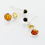 Boucles D'oreilles Argent Blanc Rosalie Ambres - Pendantes Femme | Marc Orian