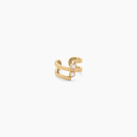 Bague D'oreille Unitaire Iza Plaque Or Jaune Oxyde De Zirconium - Piercings d'oreilles Femme | Marc Orian