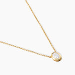 Collier Fadela Argent Dor&eacute; A L'Or 750/1000 Oxyde De Zirconium - Colliers avec pierres Femme | Marc Orian