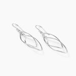 Boucles D'oreilles Pendantes Twisty Argent Blanc - Pendantes Femme | Marc Orian