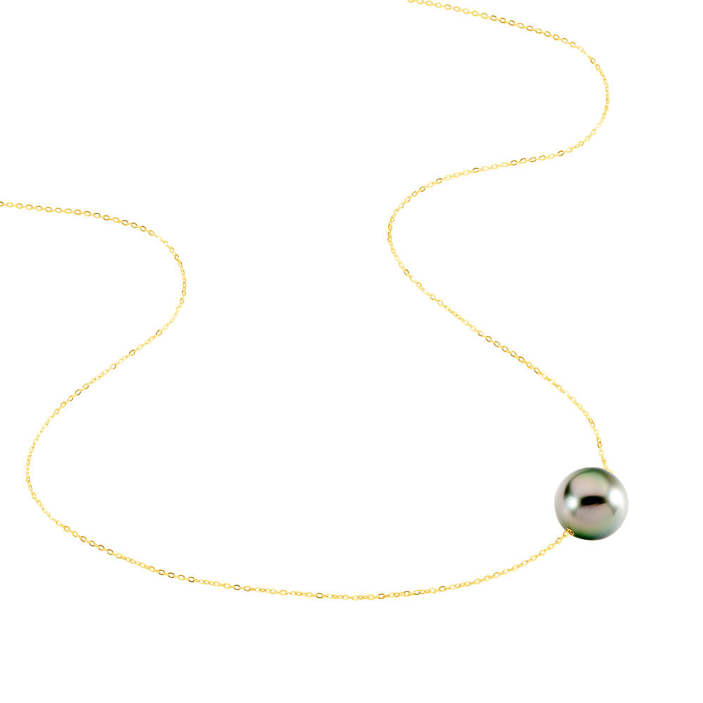 Collier Sissy Or Jaune Perle De Culture De Tahiti - Colliers avec pierres Femme | Marc Orian