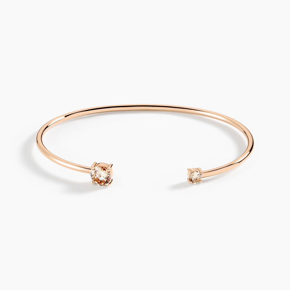 Bracelet Jonc Domitille Argent Rose Oxyde De Zirconium - Bracelets joncs Femme | Marc Orian