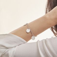 Bracelet Chrystiane Argent Blanc - Bracelets chaînes Femme | Marc Orian