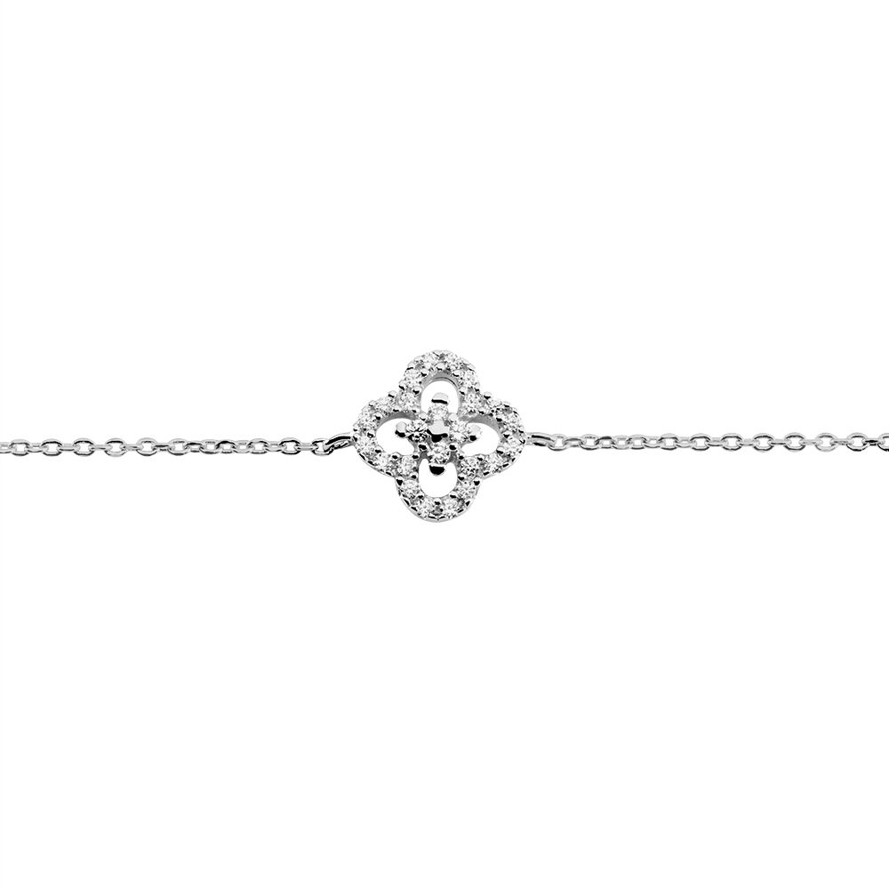 Bracelet Lubomila Argent Blanc Oxyde De Zirconium - Bracelets chaînes Femme | Marc Orian