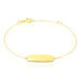 Bracelet Identité Gaspardine Maille Forçat Or Jaune - Gourmettes Enfant | Marc Orian