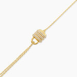 Bracelet Guess My Secret Acier Jaune Oxyde De Zirconium - Bracelets cha&icirc;nes Femme | Marc Orian