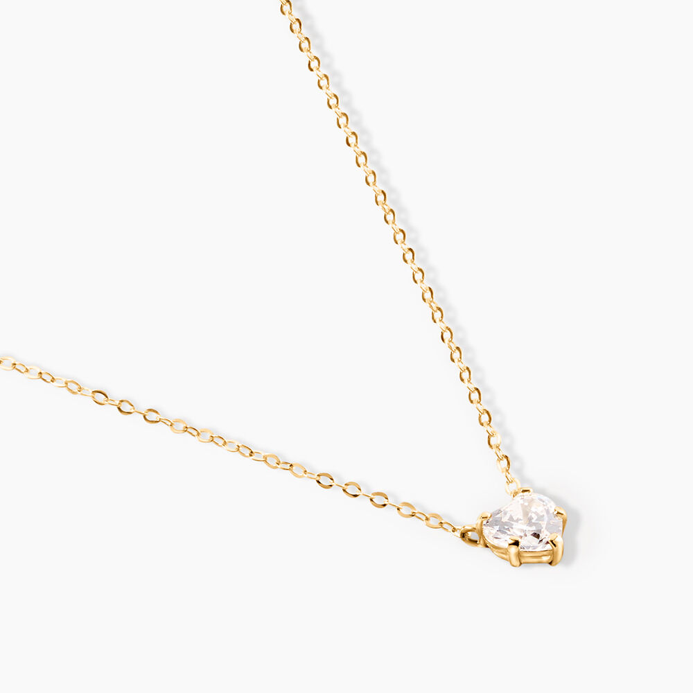 Collier Or Jaune Ava Oxyde De Zirconium - Colliers avec pierres Enfant | Marc Orian