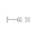 Boucles D'oreilles Puces Victoria Or Blanc Diamant - Puces Femme | Marc Orian