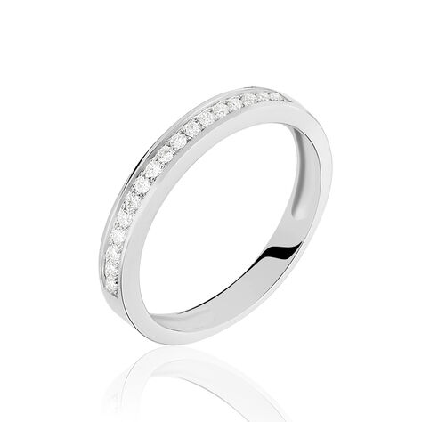 Alliance Dionysa Or Blanc Diamant - Alliances Femme | Marc Orian