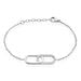 Bracelet Rekia Acier Blanc Strass - Bracelets Anneaux Entrelaces Femme | Marc Orian