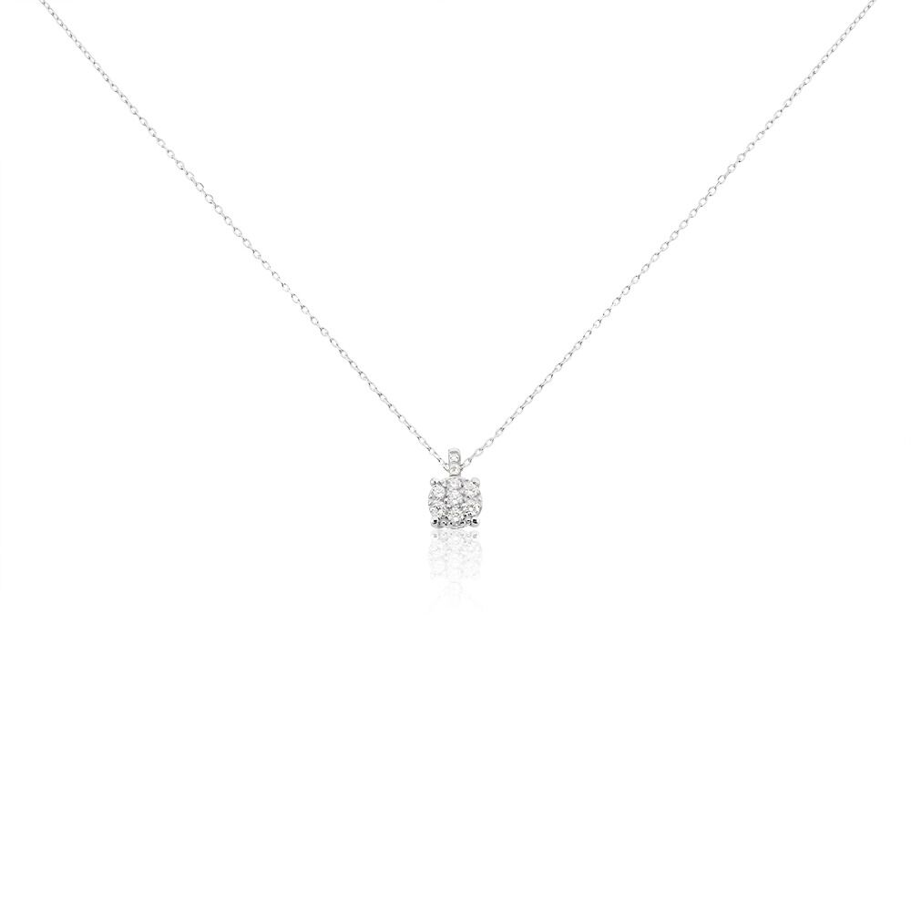 Collier Kate Or Blanc Diamant - Colliers avec pierres Femme | Marc Orian