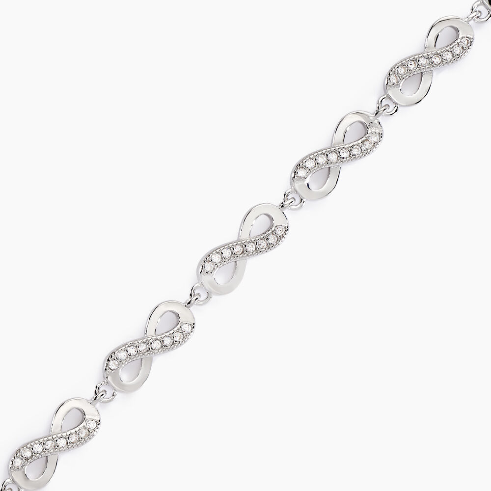 Bracelet Anka Argent Blanc Oxyde De Zirconium - Bracelets cha&icirc;nes Femme | Marc Orian
