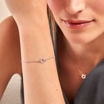 Bracelet Yamina Argent Blanc - Bracelets Medailles Femme | Marc Orian