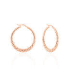 Cr&eacute;oles Asael Argent Rose - Cr&eacute;oles Femme | Marc Orian