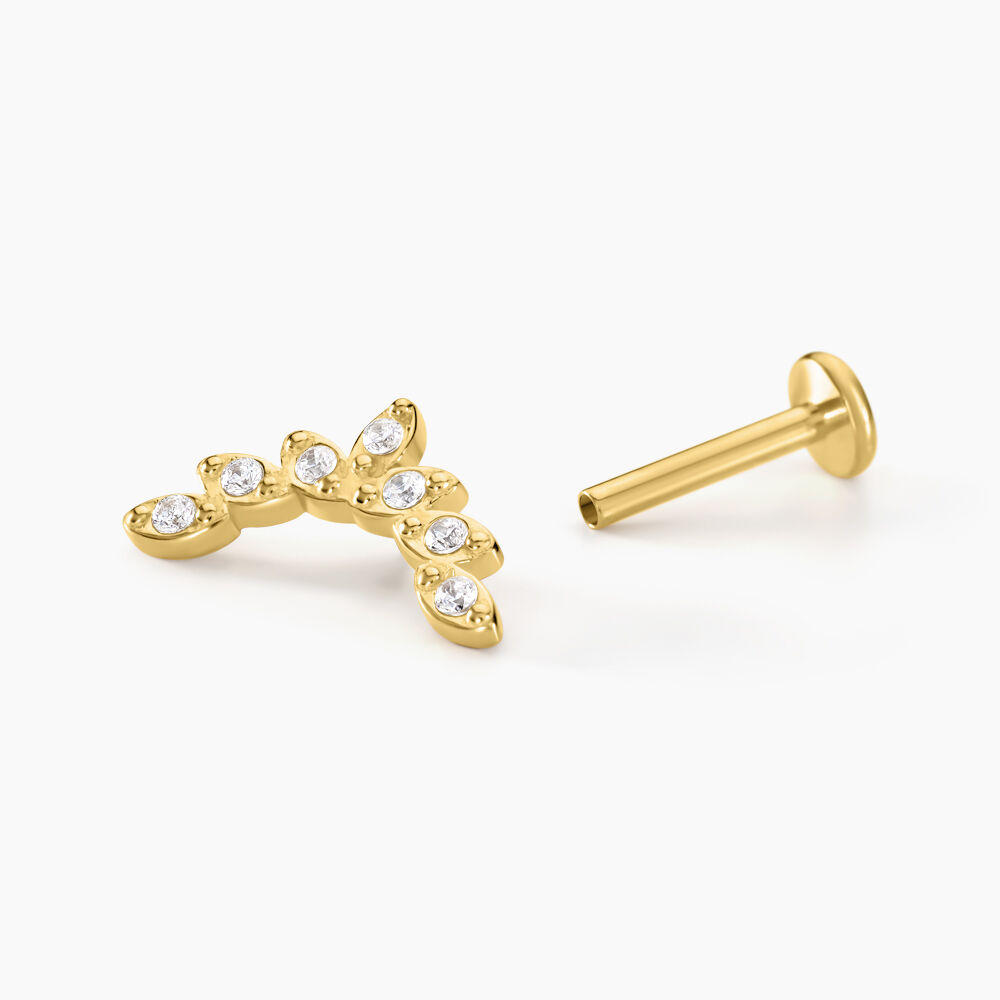 Piercing D'hélix Annecy Acier Jaune Cristal - Piercings d'oreilles Femme | Marc Orian