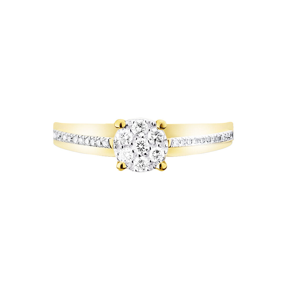 Bague Kate Or Jaune Diamant - Parures de mariage Femme | Marc Orian