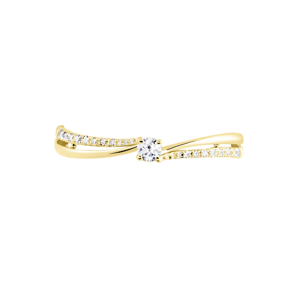 Bague Solitaire Asia Or Jaune Diamant - Solitaires Femme | Marc Orian