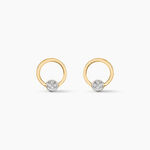 Boucles D'oreilles Puces Or Jaune Akiva Diamants - Puces Femme | Marc Orian