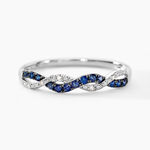 Bague Sofia Or Blanc Saphir Et Diamant - Bagues vintage Femme | Marc Orian