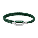Bracelet Lacoste Starboard Cuir De Veau Vert - Bracelets cuir Homme | Marc Orian