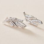 Boucles D'oreilles Puces Isae Argent Blanc Oxyde De Zirconium - Puces Femme | Marc Orian