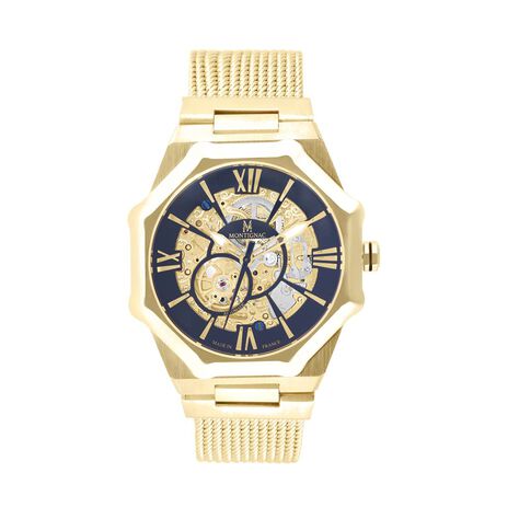 Montre Montignac Octogon Automatique Noir - Montres automatiques Homme | Marc Orian