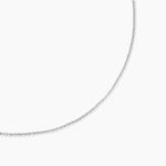 Cha&icirc;ne Ilda Maille For&ccedil;at Limee Or Blanc - Chaines Femme | Marc Orian