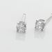 Boucles D'oreilles Puces Aphrodite Or Blanc Diamant - Puces Famille | Marc Orian