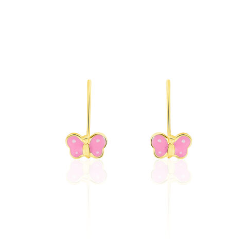 Boucles D'oreilles Pendantes Souline Papillon Or Jaune - Boucles d'oreilles Pendantes Enfant | Marc Orian