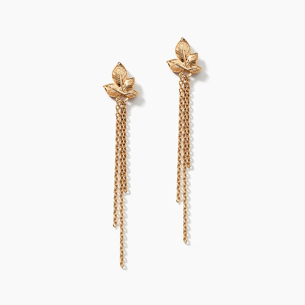 Boucles D'oreilles Pendantes Althea Plaqu&eacute; Or Dor&eacute; - Pendantes Femme | Marc Orian