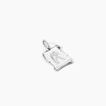 Pendentif Zodiaque Parchemin Argent Blanc - Bijoux personnalis&eacute;s Famille | Marc Orian