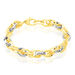 Bracelet Joice Maille Alternée Et Godronne Or Bicolore - Bracelets mailles Femme | Marc Orian