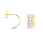 Cr&eacute;oles Igora Or Tricolore - Cr&eacute;oles Femme | Marc Orian