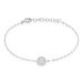 Bracelet Austen Argent Blanc Oxyde De Zirconium - Bracelets Medailles Femme | Marc Orian