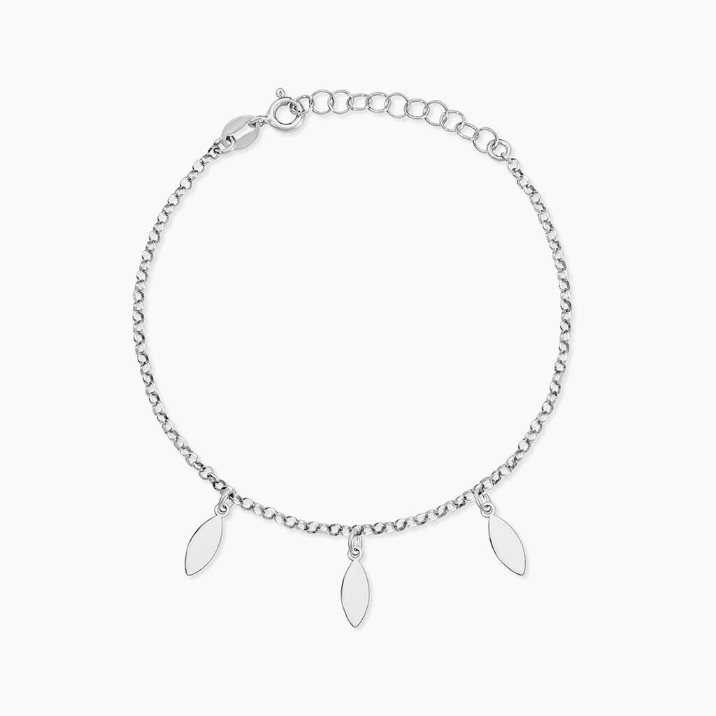 Bracelet Argent Blanc Osama - Bracelets fantaisie Femme | Marc Orian