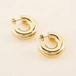 Cr&eacute;oles Letty Acier Jaune Sans Pierre - Cr&eacute;oles Femme | Marc Orian