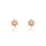 Boucles D'oreilles Puces Argent Rose Buddy Oxydes De Zirconium - Puces Femme | Marc Orian