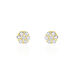 Boucles D'oreilles Puces Eleanor Fleur Or Jaune Oxyde De Zirconium - Puces Femme | Marc Orian